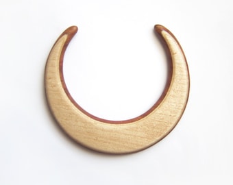 Wooden moon  hair, moon, fork, bun holder, crescent moon