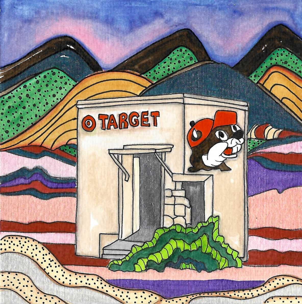 Bucee Target Original Watercolor Painting 6 x Etsy