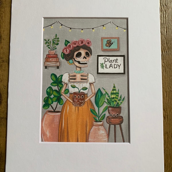 Plant Lady Art Print (Matted)