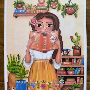 Book lover 7.5X10” art print