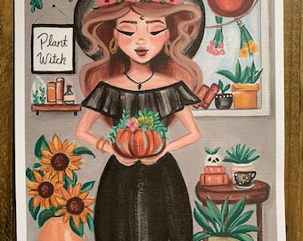 Plant Witch Art Print 8”X10”