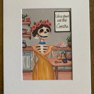 Life Is Short Eat The Concha Art Print (Matted)