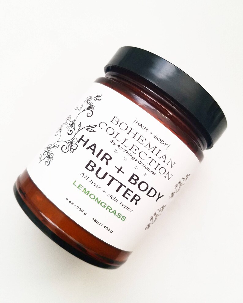 Nourishing HAIR BODY BUTTER Vegan Organic Ingredients Etsy