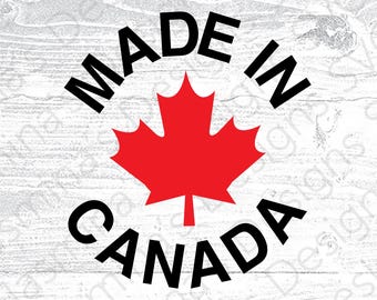 Made in Canada SVG: Maple Leaf Cut File (Digital Download)