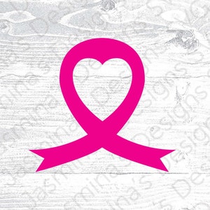 Breast cancer awareness / Pink Ribbon / Image Cut File/ Instant Download/ SVG, PNG, jpeg, dxf, eps, for Cricut & Silhouette.