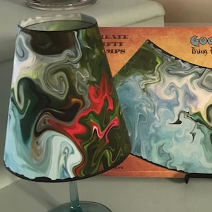 Lampshade for Wine Glass Flowing Energy
