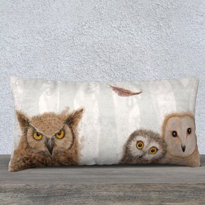 owl pillow cover rectangular