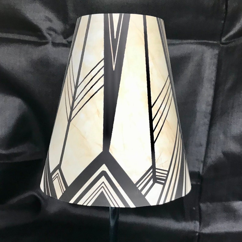 Set of THREE Art Deco Wine shades