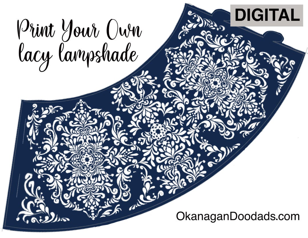 Print Your Own Lacy Look Wine Glass Lampshades - Etsy