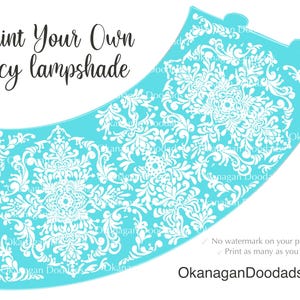 Print your own Lacy wine glass lampshades in five different colors