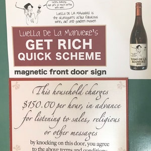No Solicitors Door Sign