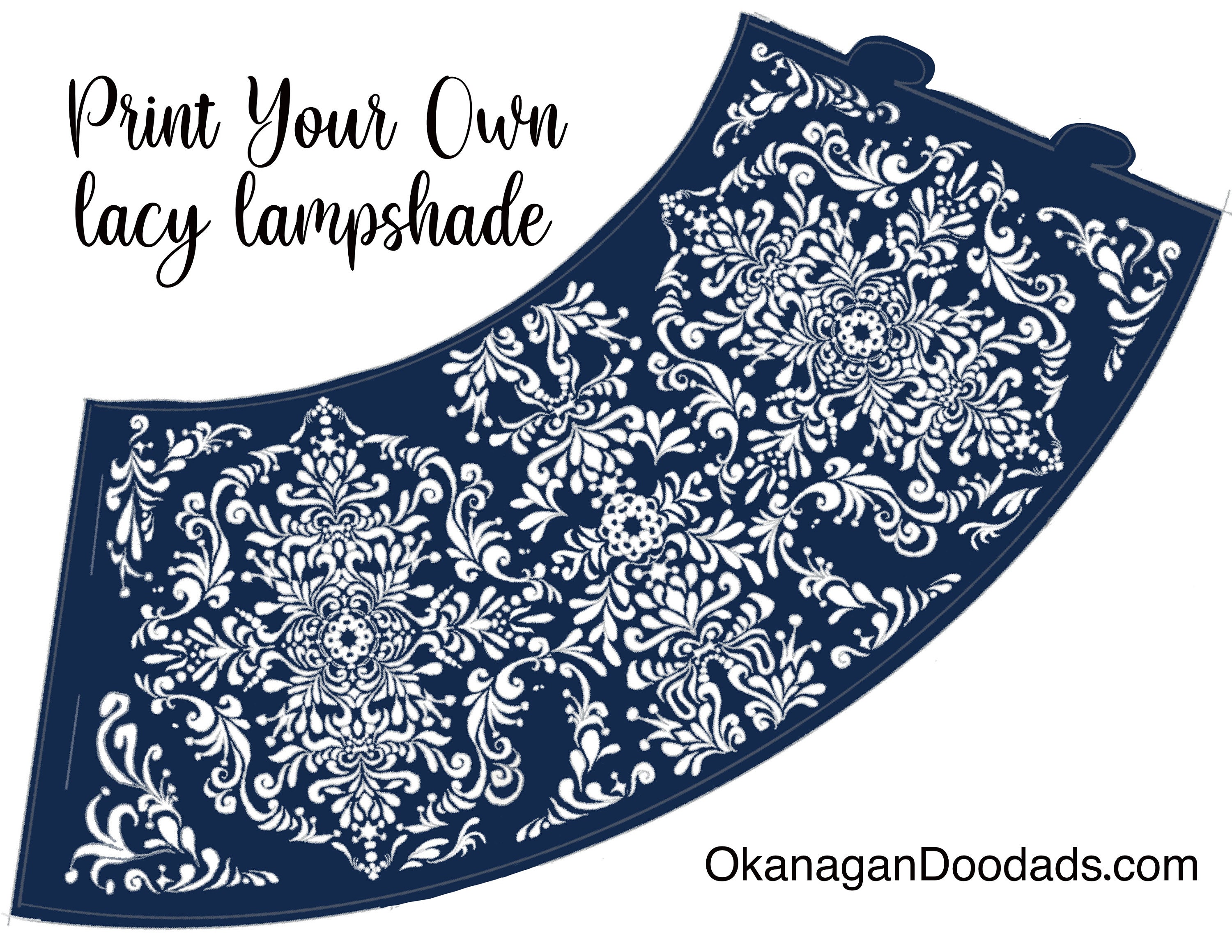 Print Your Own Lacy Look Wine Glass Lampshades - Etsy