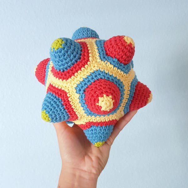Crocheted Ball - Pointed Dodecahedron
