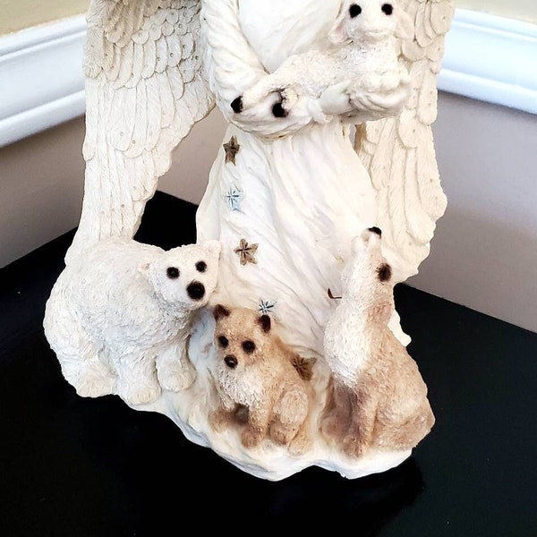 Angel and Critters Statue....vintage...limited edition...numbered