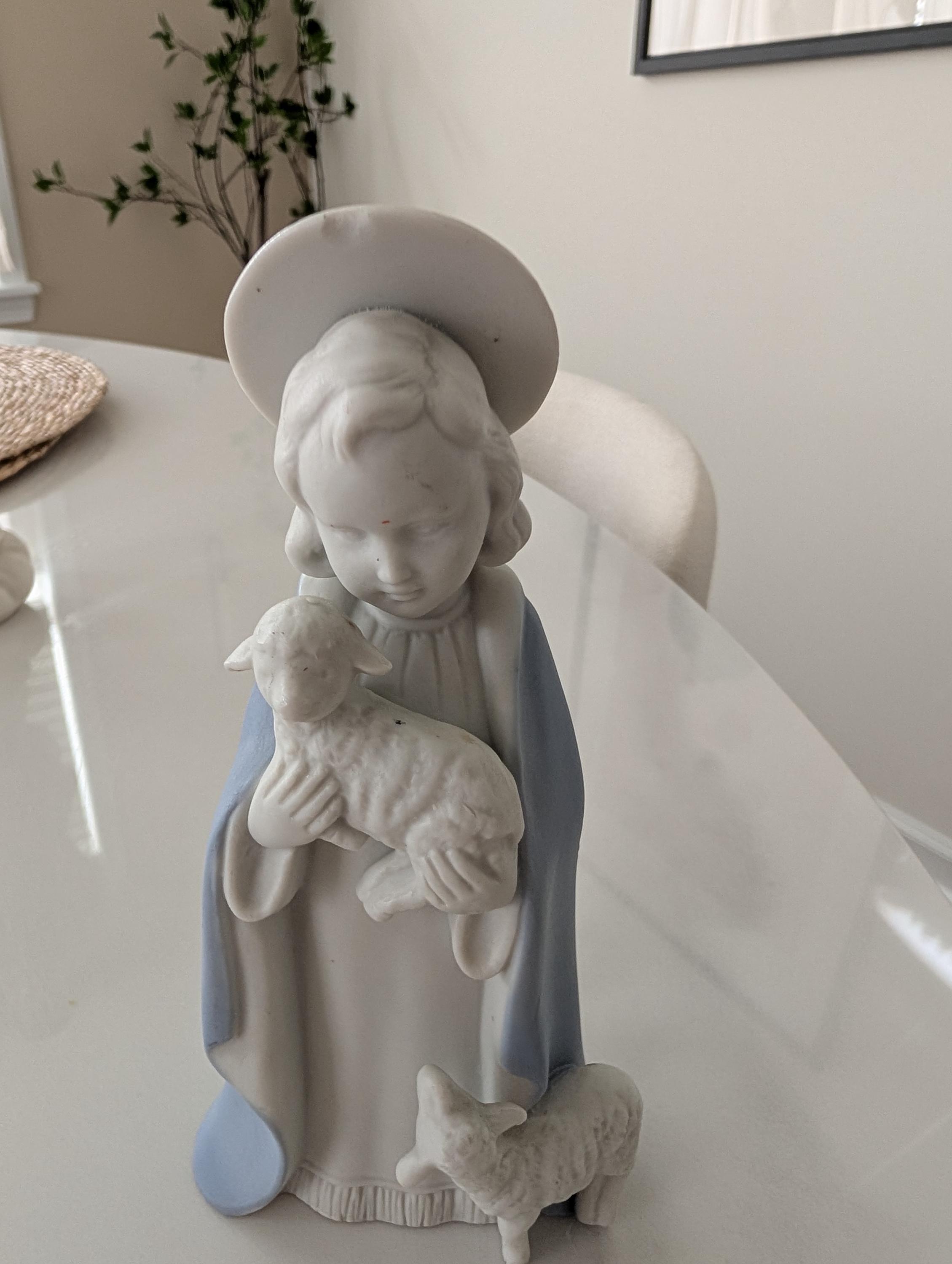 Reginald Christ Child Figurine.... Vintage...blue and White - Etsy