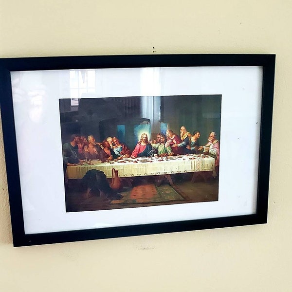 Black Picture of the Last Supper Etsy