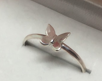 Butterfly Ring, Sterling Silver Ring, Made in USA