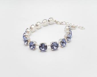 Handset 14 Cup Bracelet with European Crystals, Super Sparkly