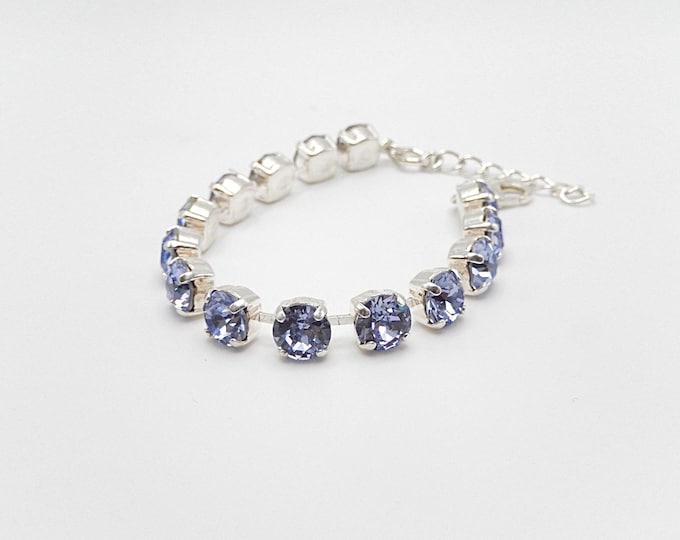 Handset 14 Cup Bracelet with European Crystals, Super Sparkly