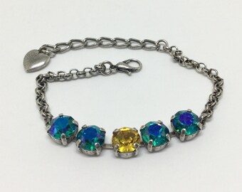Handcrafted Bracelet Made with Swarovski Crystals