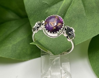 Purple Mohave Turquoise Ring, Handmade In Our Ohio Studio, Various Sizes, Kingman Turquoise