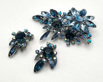 Vintage Beau Jewels Brooch, Matching Earrings