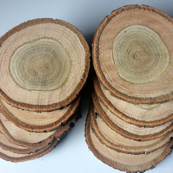 5'' Oak Slices | Oak Discs | Oak Circles | Crafts | Home Decorations | Table Decoration | Kitchen Tools | Wooden Handmade | Oak | Natural