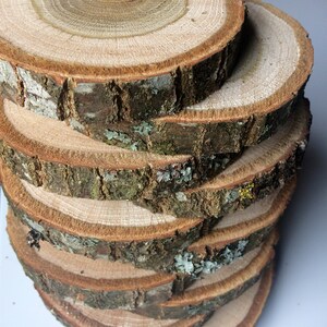 5'' Oak Slices Oak Discs Oak Circles Crafts Home Decorations Table Decoration Kitchen Tools Wooden Handmade Oak Natural image 4