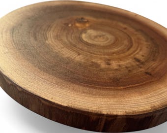 1 pieza grande de madera maciza de olmo Rodajas de olmo Olmo Círculos de olmo Rodajas de madera Rodajas de madera Rodajas de madera Rústico