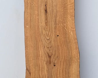 Oak wood plank 28" Rustic wood plank Wooden plate Rustic shelves Wood board Oak wood board Tree board House name plate Oak Floating Shelves