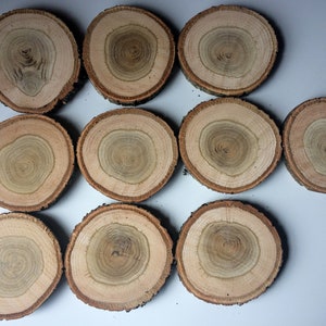 5'' Oak Slices Oak Discs Oak Circles Crafts Home Decorations Table Decoration Kitchen Tools Wooden Handmade Oak Natural image 2