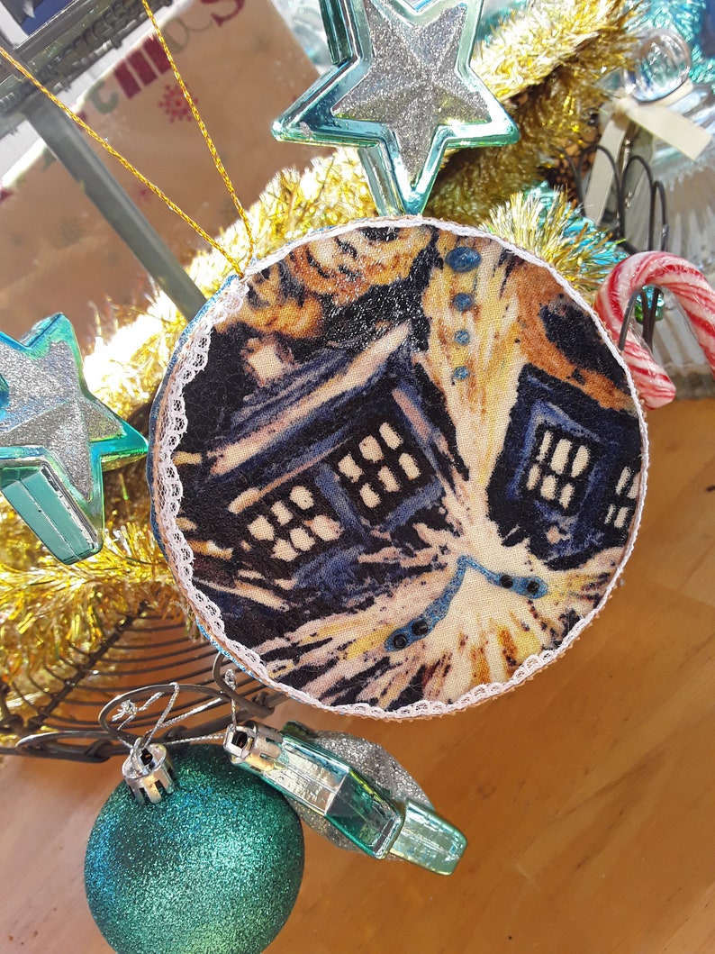 Doctor Who Exploding Tardis Christmas Ornament Etsy