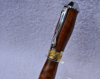 Beautiful Handmade Elite Rollerball Pen With 22k Accents