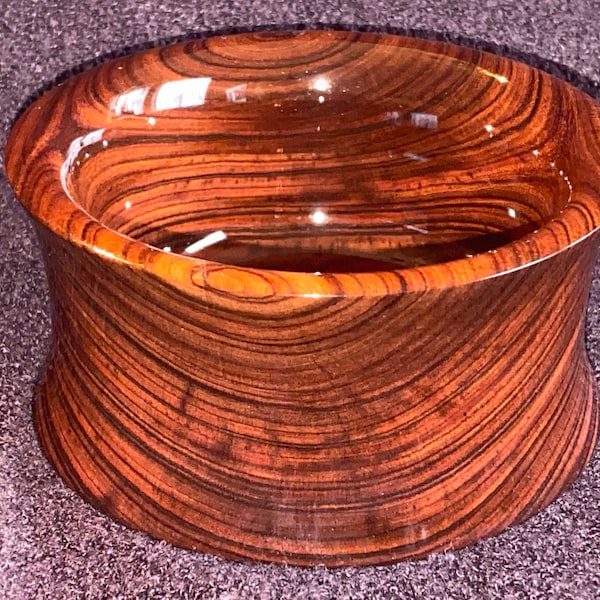 Beautiful Handmade Shaving Soap Bowl Made From Kingwood