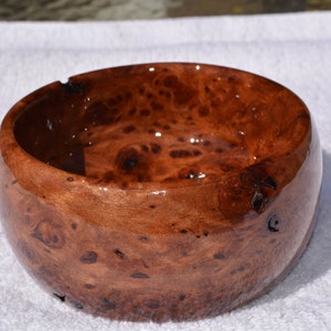 Beautiful Handmade Redwood Root Burl Shaving Bowl