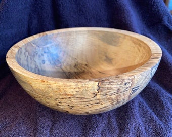 Magnificent Spalted Java Plum Bowl 8"