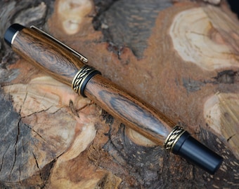 Beautiful Handmade Bocote  Rollerball Pen