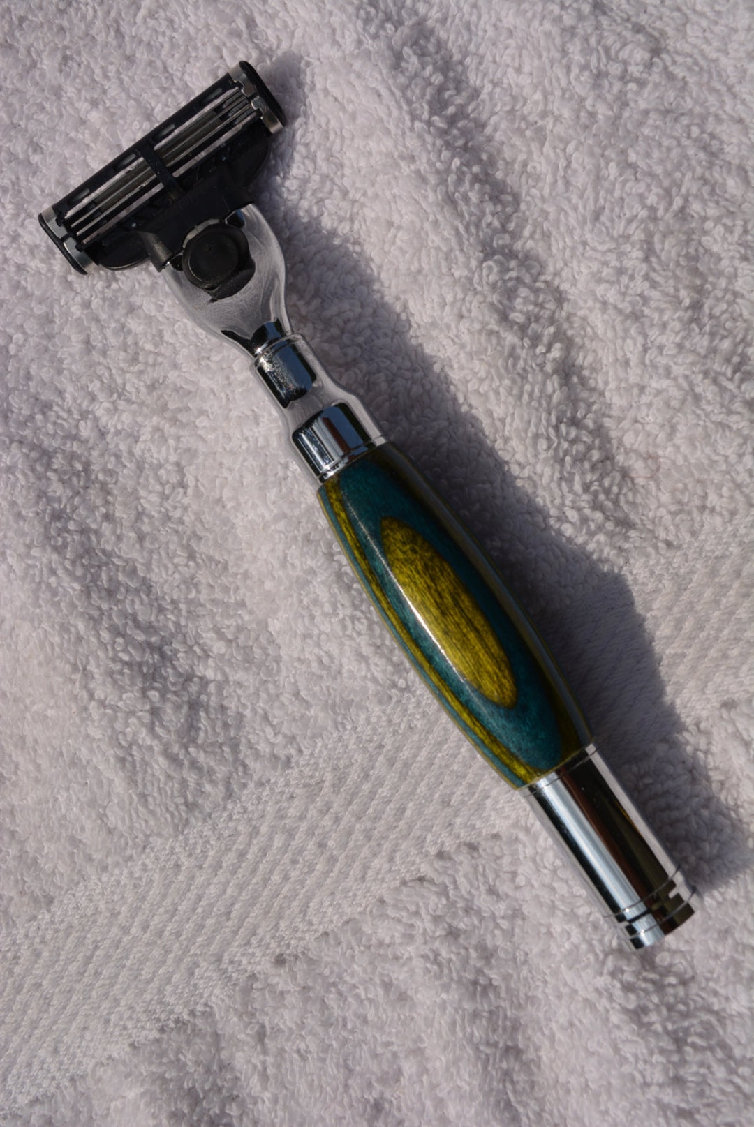 Magnum Razor Handle Beautiful Handmade 30 Cal Magnum Style Razor Mach3/venus/fusion/de - Etsy