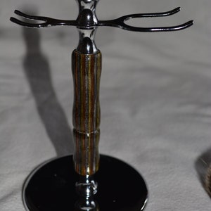 Beautiful 3 Piece Fusion Shaving Set Wood/chrome Razor/brush/stand - Etsy