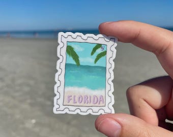 2 en la etiqueta adhesiva del sello de Florida