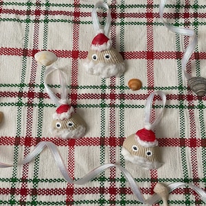 Santa Claus Seashell Christmas Ornament
