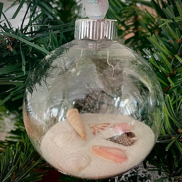 Sand Globe Christmas Ornament BLANK