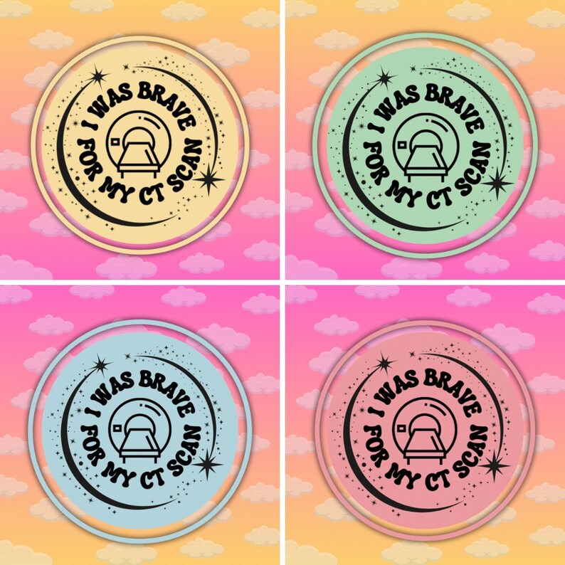 I Was Brave for My CT Scan, X-ray, MRI, Ultrasound Stickers- 150 Ct - Etsy