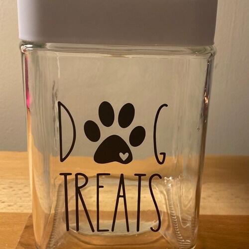 Personalized Pet Treat Jar Name Decal Label Dog Treats Etsy