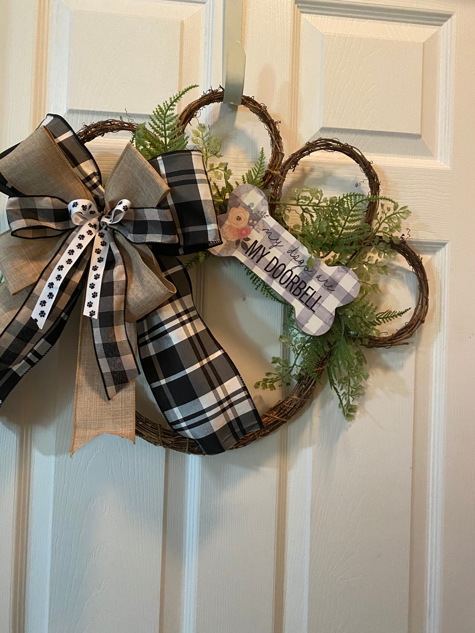 Dog Paw Wreath Dog Wreath Dog Paw Grapevine Wreath Etsy Hong Kong pin-by-shantell-crawford-on-wreaths-pet-wreath-deco-mesh-wreaths-diy