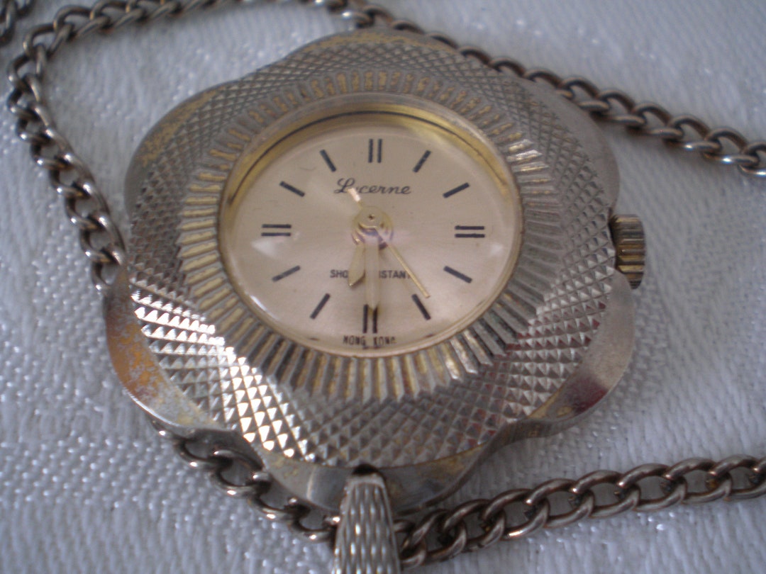 Vintage Zircon Alloy Chain Watch With Tempered Glass 20 cm Length Classic Retro Style