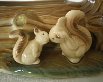 Vintage Hornsea Pottery Royal Fauna #18 Baby Deer With Log Flower
