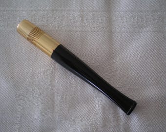 Boquilla para cigarrillos Dunhill Denicotea blanca de los años 50/60, de colección vintage, fabricada en Francia, con filtro, unisex, un regalo estupendo.