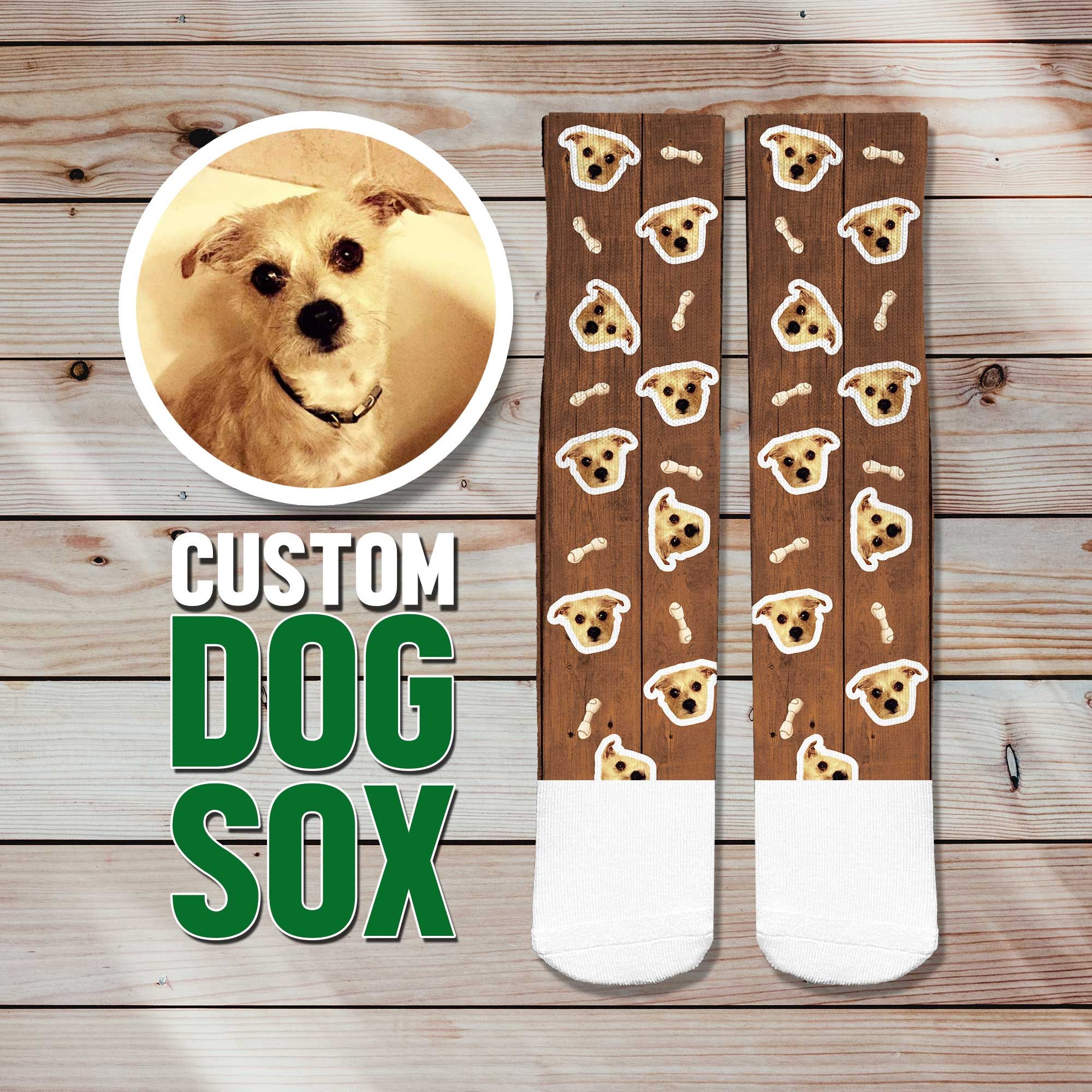 Custom Dog Socks Custom Photo Socks Perfect Gift for Dog Etsy