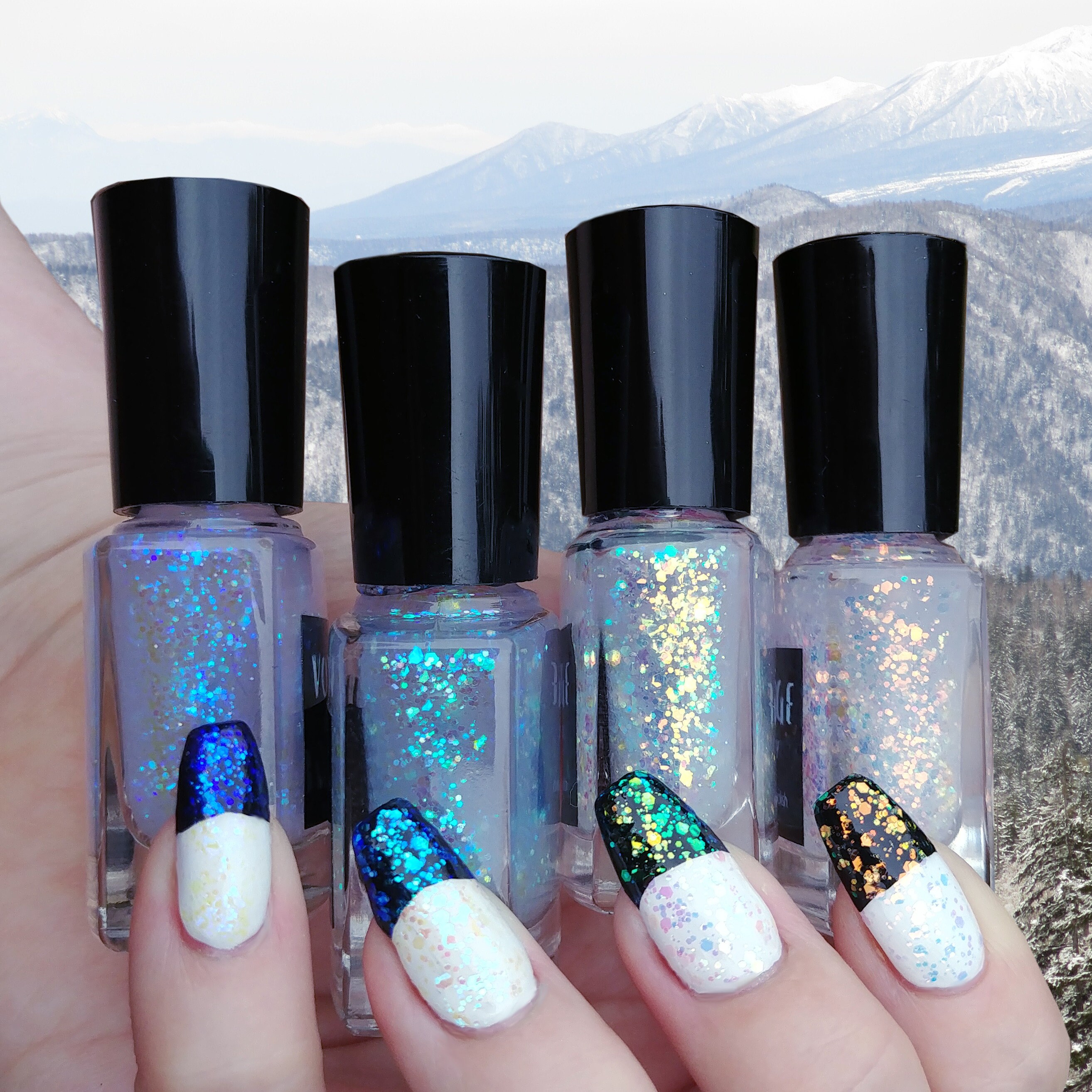 Sparkling Alps Iridescent Glitter Indie Nail Polish Set - Etsy